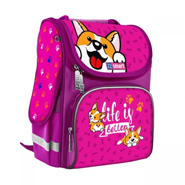 155925 Рюкзак шкільний каркасний Smart PG-11 Corgi