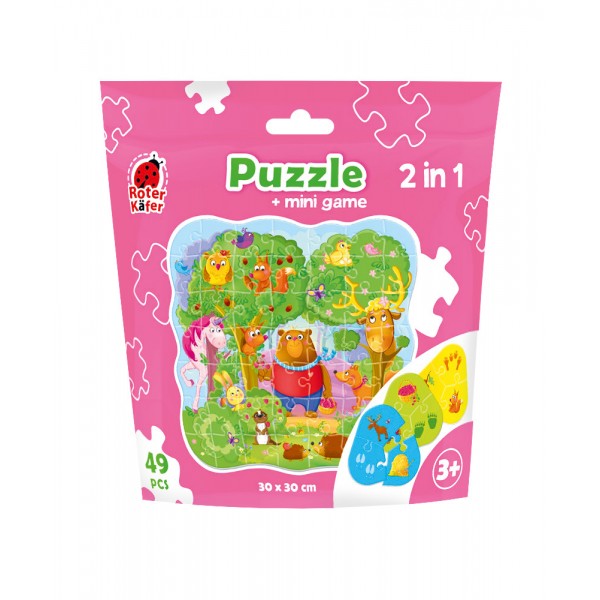 149495 Puzzle in stand-up pouch "2 in 1. Magic forest" RK1140-01