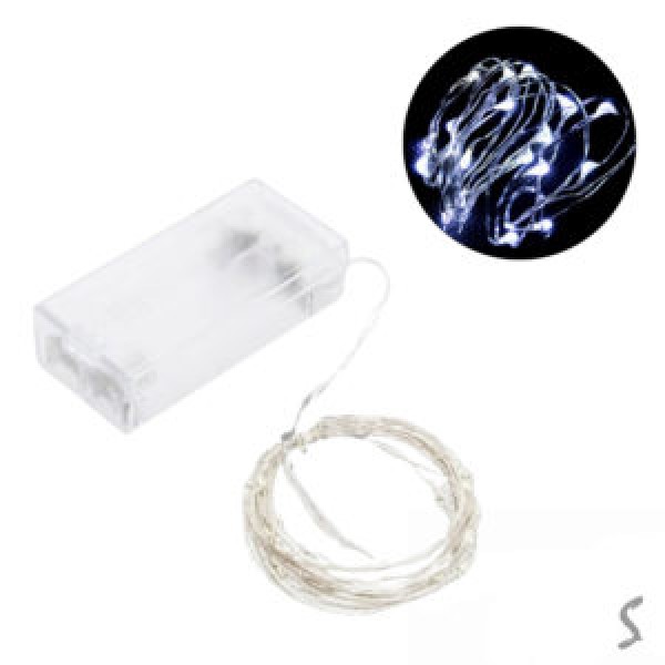 133097 Гірлянда світлодіодна "White" 20led 2м (2AA) BM-20W