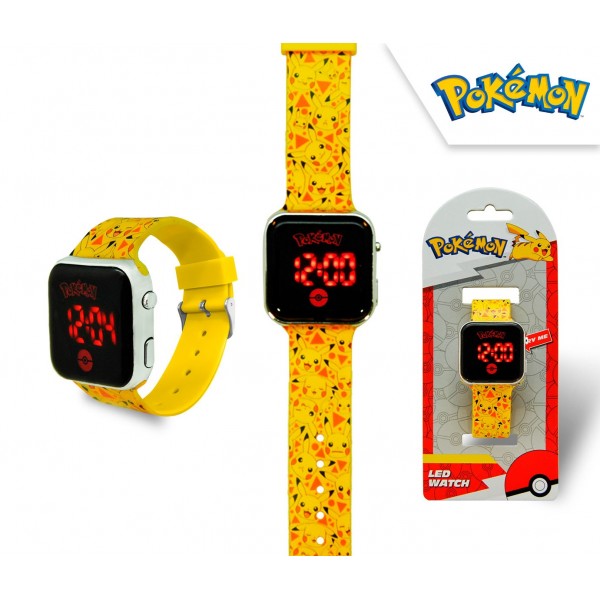 186560 KIDS LICENSING Годинник дитячий LED POKEMON