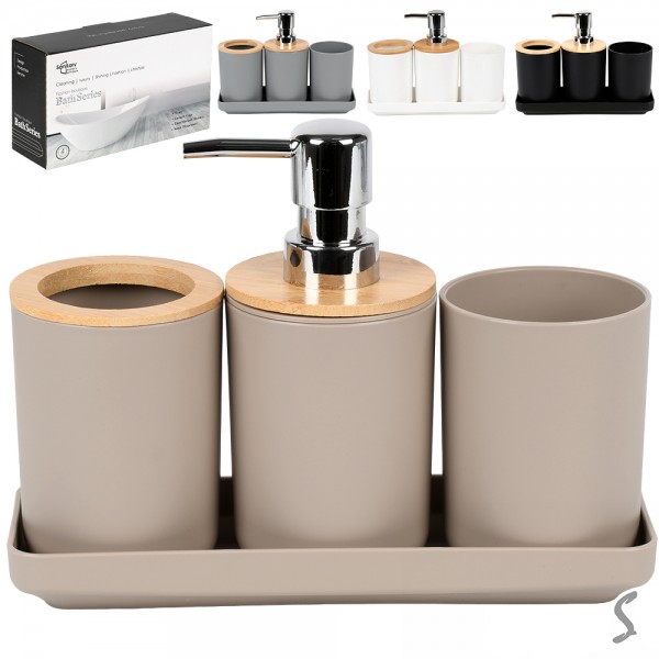 247156 Набір для ванної 4пр/наб 24*14*8.5см R100764