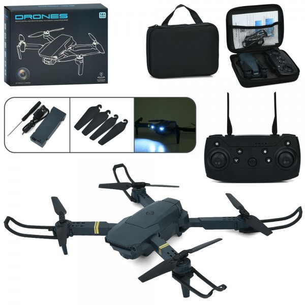 227331 Квадрокоптер JF-12 радіок.2,4G,акум.,камера,складний,USB,запасні лопаті,світло,чохол,кор.,22-17,5-6,