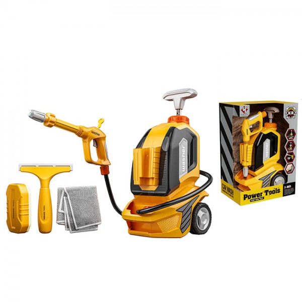 248504 Набір інструментів T017 автомийка, бризкає водою, ганчірка, губка, кор., 26-38-18 см.