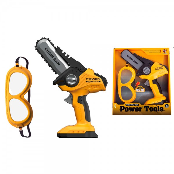 248508 Набір інструментів T056  пила, рухлива стрічка(механічна), окуляри, кор., 22-26-5,5 см.