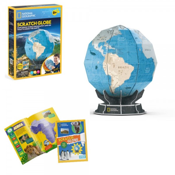 225300 Набір для моделювання Cubic Fun STEM "СКРЕТЧ ГЛОБУС", арт. DS1082h