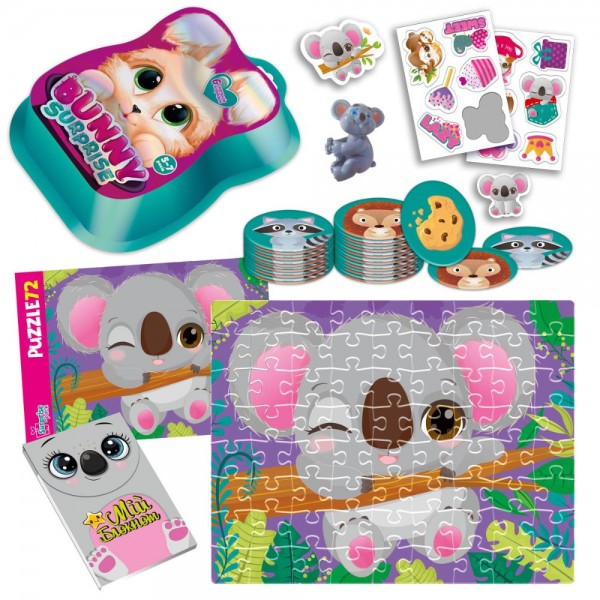 222927 Набір для творчості Vladi Toys із сюрпризами "Bunny surprise. Темно-рожевий" VT8080-12