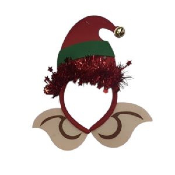 260796 Обруч для волосся новорічний з підсвіткою "Christmas Elf" 23*25см