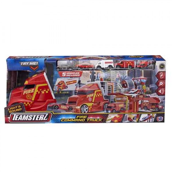 159524 Трейлер: Транспортер з пожежними машинками Teamsterz (1417267)
