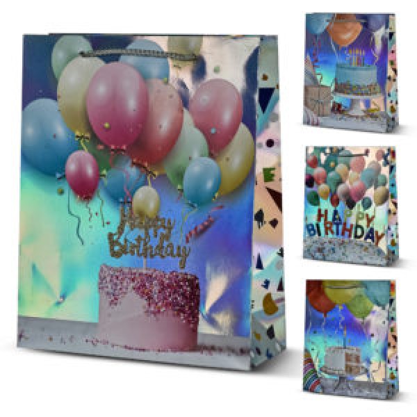 247294 Пакет подарунковий паперовий S "Happy Birthday" 18*23*8см R95525-S