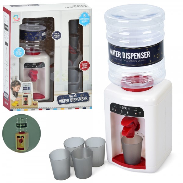 247002 Побутова техніка J607 кулер, 32см, ллється вода, звук, світло, стакани 5шт, бат, кор.
