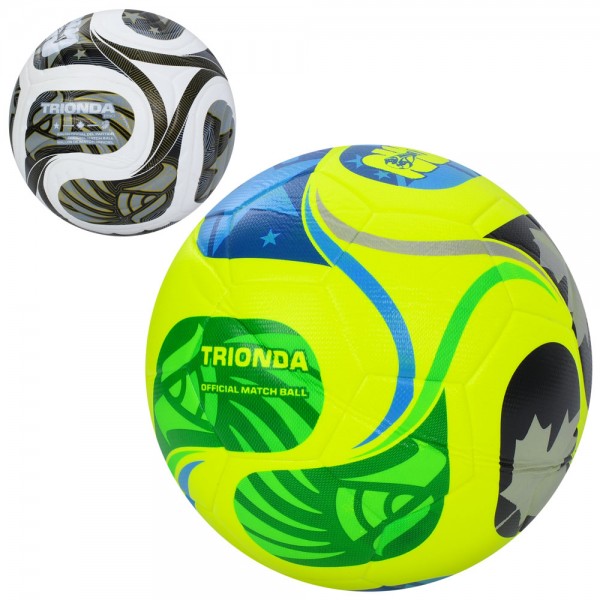 247929 М'яч футбольний MS 4837 розмір 5, ПУ, 400-420г, 2 види, у пакеті