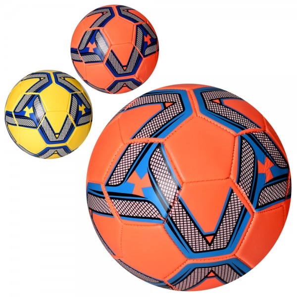 97106 М'яч футбольний EV 3322 розмір 5, ПВХ 1,8 мм, 32 панелі, 300-320г, 3 кольори.