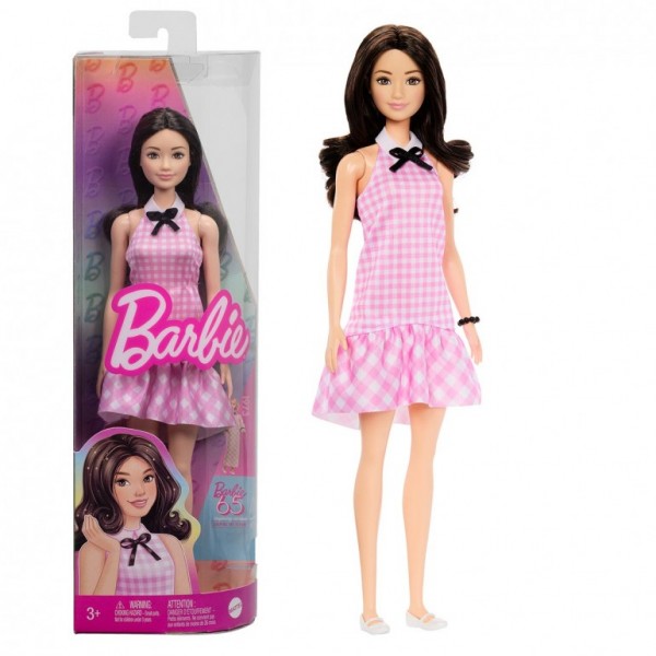 168762 Лялька Barbie "Модниця" в ніжній сукні в клітинку