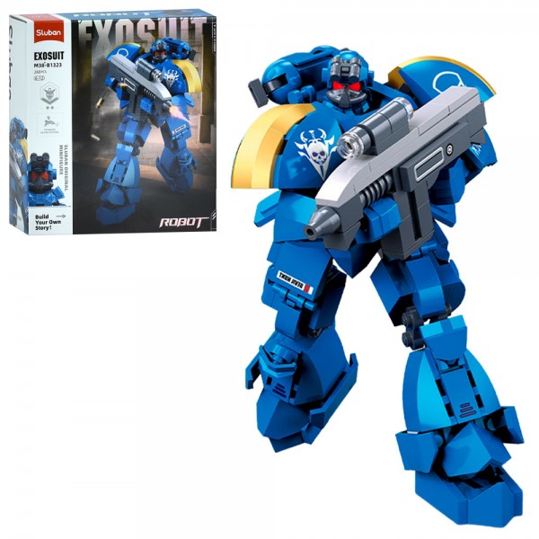 245756 Конструктор SLUBAN M38-B1323 робот-воїн, 16см, фігурка, 260дет, в кор-ці, 22-23,5-6,5см