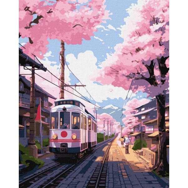 163387 Набір для розпису по номерах. "Місто вранці" 40х50см