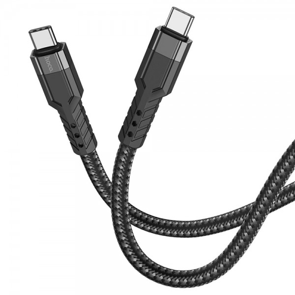 223745 Кабель USB Hoco U110 60W Type-C to Type-C 1.2m (Чорний)