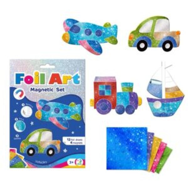 249579 200308 Магнітний набір для творчості з фольгою «Транспорт»