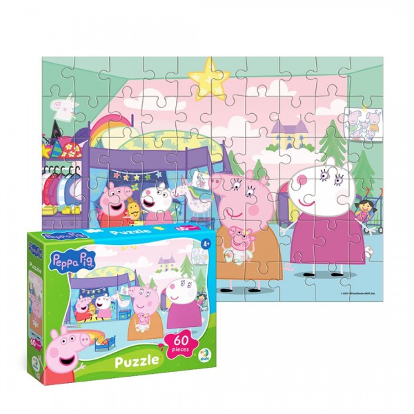 249580 200680 Пазл на 60 елементів «Свинки та Овечки»