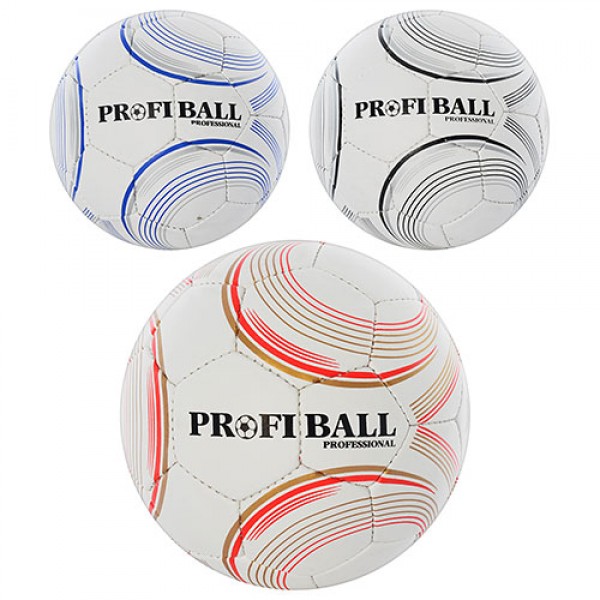 42800 М'яч футбольний PROFIBALL 9700 ABC розмір 5, ПУ, 32 панелі, 4 шари, 3 кольори, 420 гр