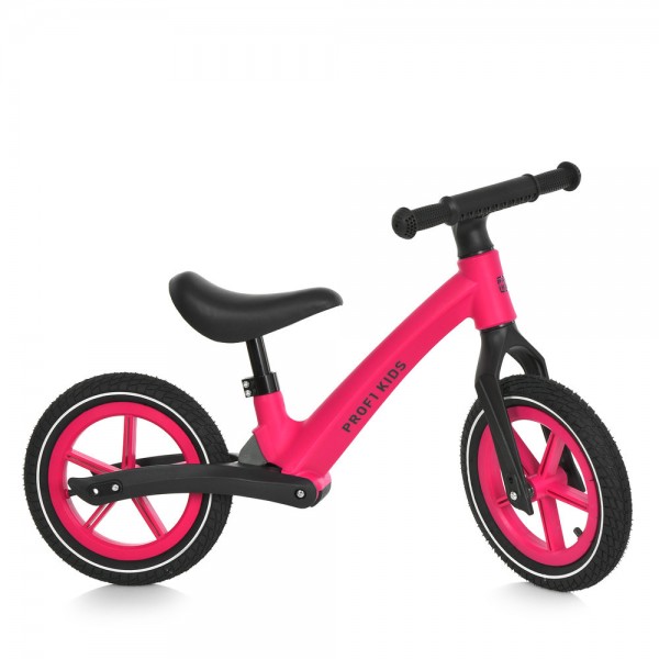 248704 Біговел дитячий 12 д. MBB 1058-2  колеса гума, малиновий мат, в кор-ці