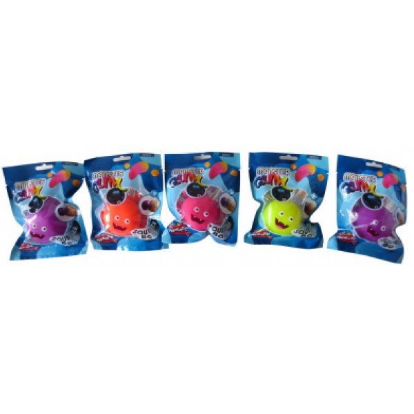 182529 Іграшка-антістрес Monster Gum "Squeeze Ball"6 cm (см) 5 в асортименті, дисплей 12 шт.