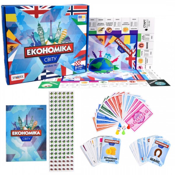 245381 Настільна гра Strateg Економіка світу (31028)