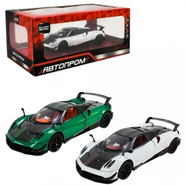 248416 Іграшка машина мет. АВТОПРОМ арт. AP7748, 1:24, 2 кольори бат,світло,звук,відкр.двері,у коробці 28*16*12,8см