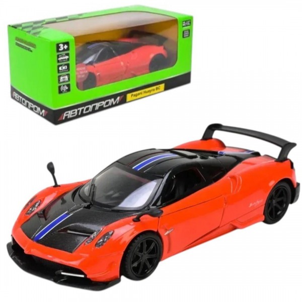 248139 Іграшка машина мет. АВТОПРОМ арт. 68332 1:32 "Pagani Huayra BC", батар, світ., звук, відкр.двері, у короб.18 * 9 * 8 см