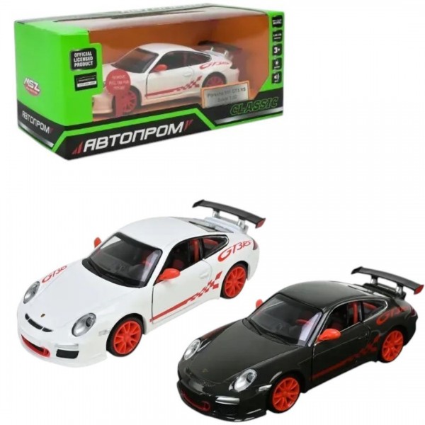 248425 Іграшка машина мет. АВТОПРОМ арт. 68342, 2 кольори1:32, бат,світло,звук,відкр.двері,у коробці 18*9*8см