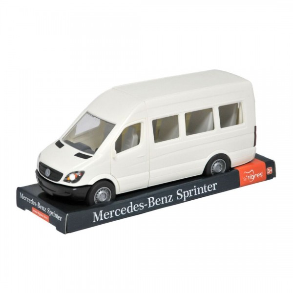 252595 Автомобіль "Mercedes-Benz Sprinter" пасажирський (білий) на планшетці, Tigres