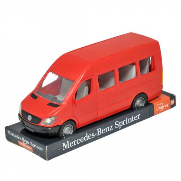 252596 Автомобіль "Mercedes-Benz Sprinter" пасажирський (червоний) на планшетці, Tigres