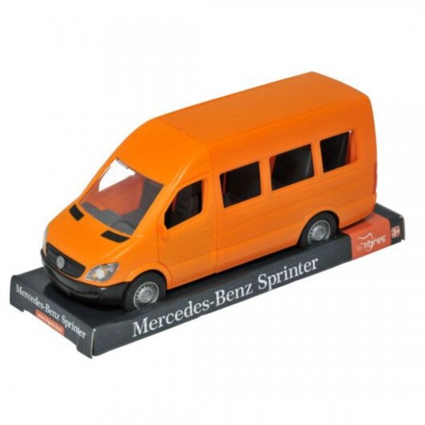 252598 Автомобіль "Mercedes-Benz Sprinter" пасажирський (помаранчевий) на планшетці, Tigres
