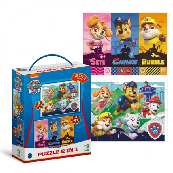 214155 Пазл 2 в 1 Paw Patrol. Такі хороші цуценята