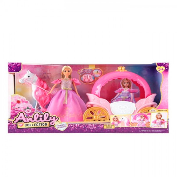 246612 Карета 616682 31см, з конячкою 26см, лялька 29см, кор., 60-33,5-17,5см