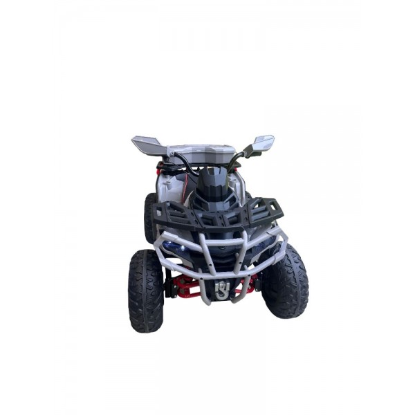 260897 Квадроцикл M 6316EBLR-11 радіок2,4G,4мотора45W,1акум12V12AH,USB,MP3,EVA,BLUEЕT,муз.світ.шкіра.сірий