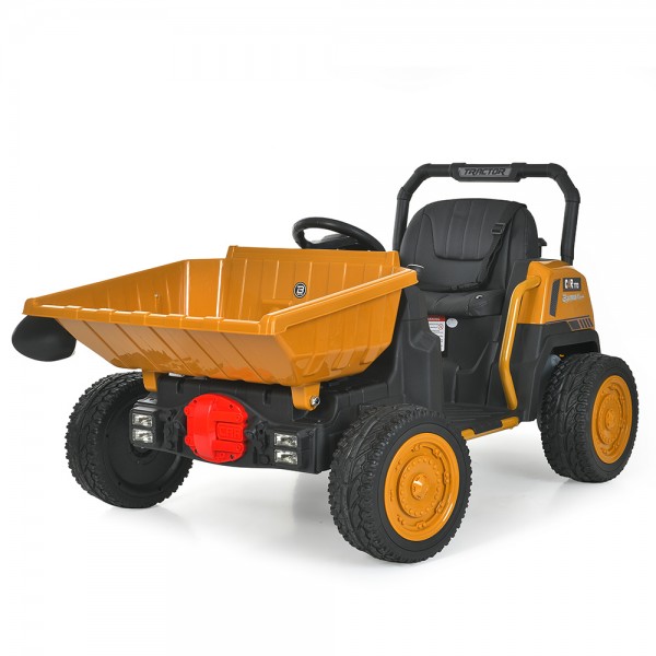 260902 Навантажувач M 6480EBLR-6(24V) 2,4 радіок,1акум24V7AH, 2мотори75W,MP3,USB,BLUETOOTH,EVA,муз.жовтий