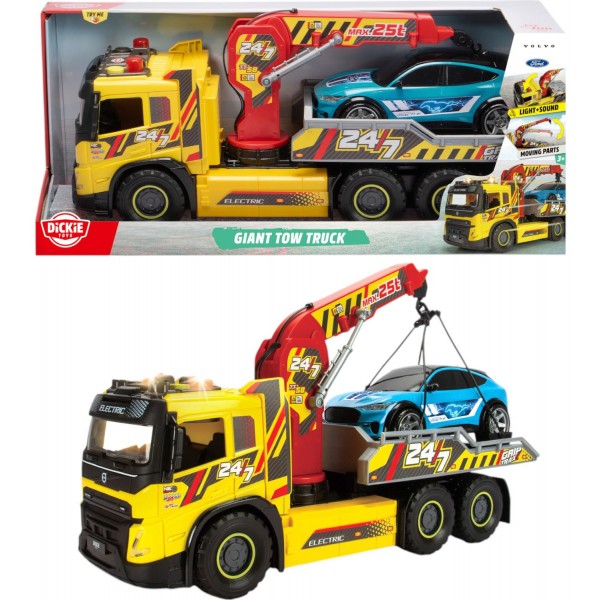 227582 Автомобіль "Вольво. Евакуатор" з машинкою, зі звук. та світл. ефектами, 55 см, 3+