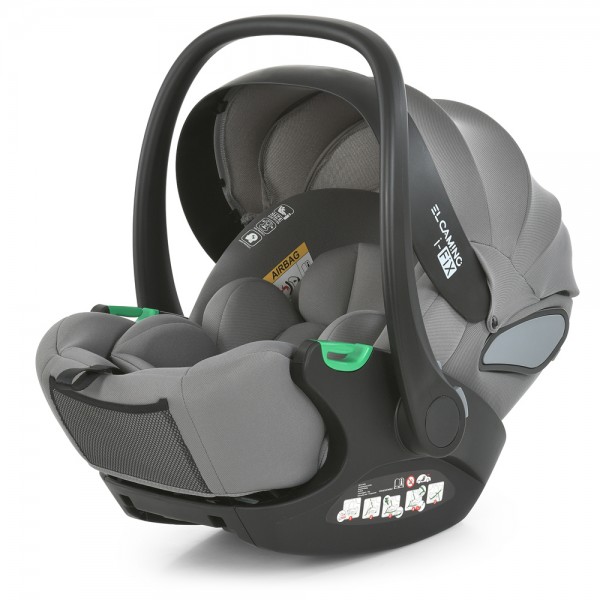 221079 Автокрісло дитяче ME 1110 i-FIX Simply Gray i-SIZE R129,зріст дит.40-87см,рег.підголівник,2ур.,сірий