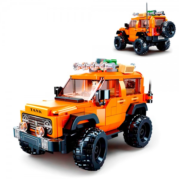 245378 Конструктор SLUBAN M38-B1013 джип, 1:35, фігурка, 302дет, в кор-ці, 30-19-7см