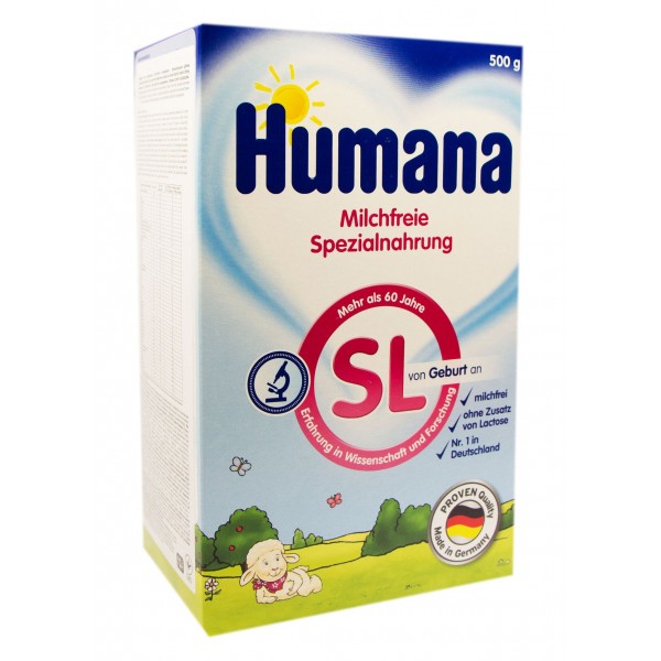 188606 Суміш Humana безмолочна соєва SL, з народж., 500 г