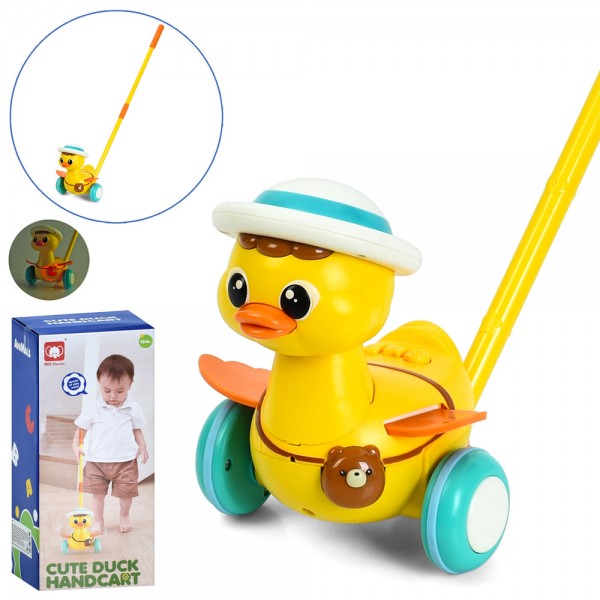 246540 Каталка 845 на палці 50см, каченя 17см, муз.,, світло, на бат.,, в кор., 12-27-10,5см