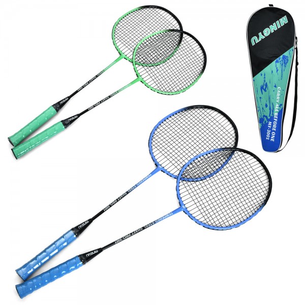 249079 Бадмінтон залізний MS 4608 ракетки 2шт, 65,5см, 2 кольори, у чохлі, 69-23-36см