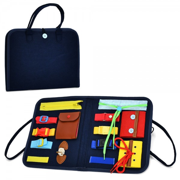 246636 Гра 432-4 бізісумка,28-22-2,5см, ігр. поле 45-28см,2 кор. ручки, застібки, шнурівка,гудзики, липучка