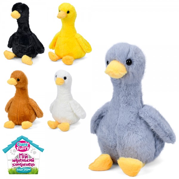 249087 М'яка іграшка YG0165   качка, 5 кольорів 40-20-23см