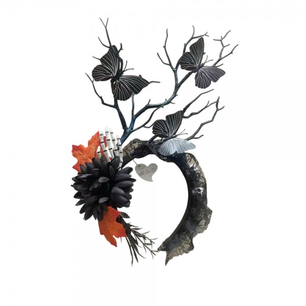 227729 Аксесуари для волосся FG241203009L обруч на Хелловін, кул., 14-11,5см/36,5-19-4 см.