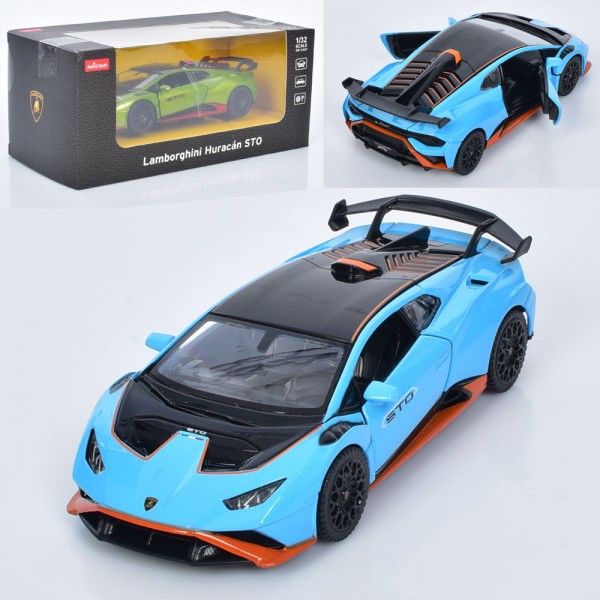 169657 Машина 64310 Lamborghini, інец., 1:32, метал, (двері,капот відкриваються),2 кольори,кор.,19-8,5-9см.