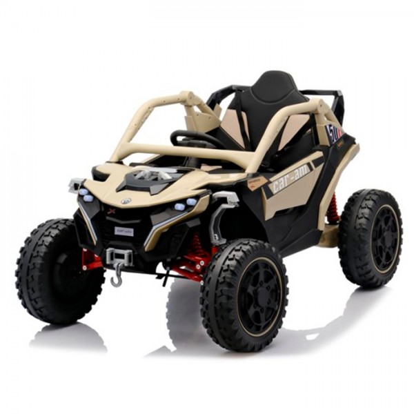 244518 Джип M 6256EBLR-13 радіок.2,4G, 4мотора45W,1акум12V12AH, MP3, USB, EVA, BT,TF,муз.,світло,шкіра,хакі