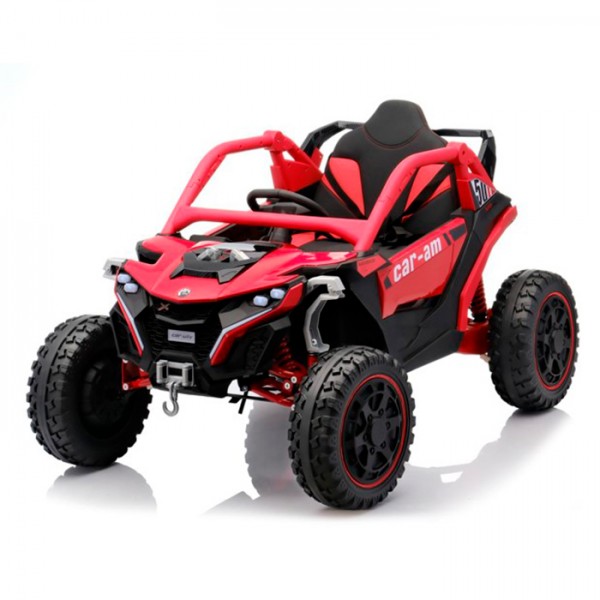 244519 Джип M 6256EBLR-3 радіок.2,4G, 4мотора45W,1акум12V12AH, MP3,USB,EVA,BT,TF,муз.,світло,шкіра,червоний