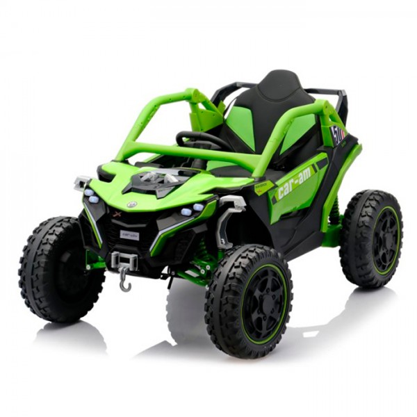 244521 Джип M 6256EBLR-5 радіок.2,4G, 4мотора45W,1акум12V12AH, MP3,USB,EVA,BT,TF, муз.,світло,шкіра,зелений