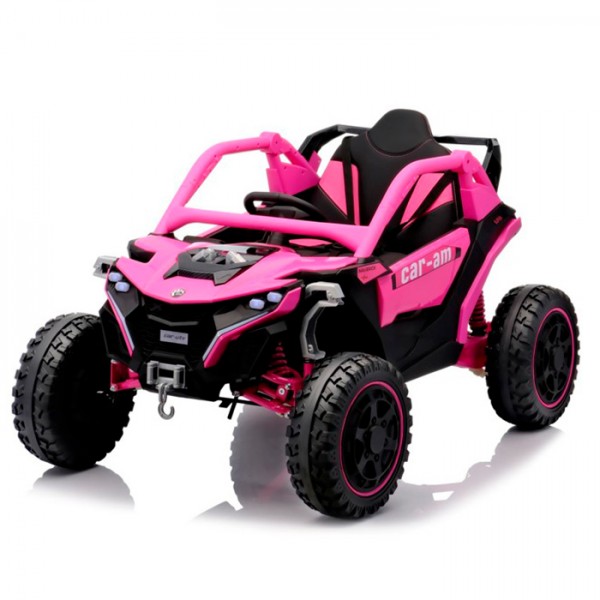 244522 Джип M 6256EBLR-8 радіок.2,4G, 4мотора45W,1акум12V12AH, MP3, USB,EVA,BT,TF,муз.,світло,шкіра,рожевий